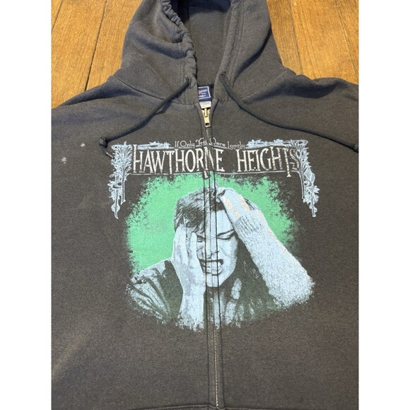 Hawthorne Heights "If Only You Were Lonely" Hoodie 2006 Large Rock Music Apparel - Picture 2 of 9